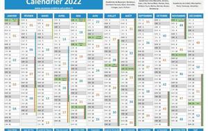Modification du calendrier parodien 2022