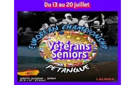 Championnat d'Europe Vétérans et Séniors.